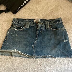 vintage mini denim skirt